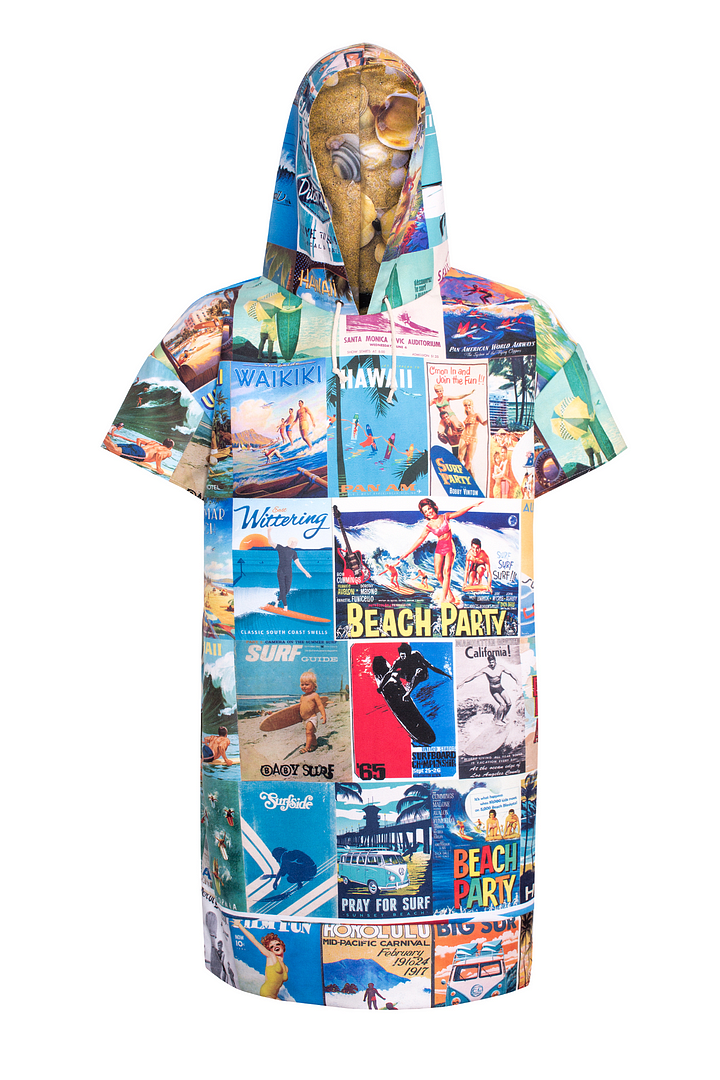 Surf History women's quick-dry surfing poncho / change robe - GAGABOO Official Store